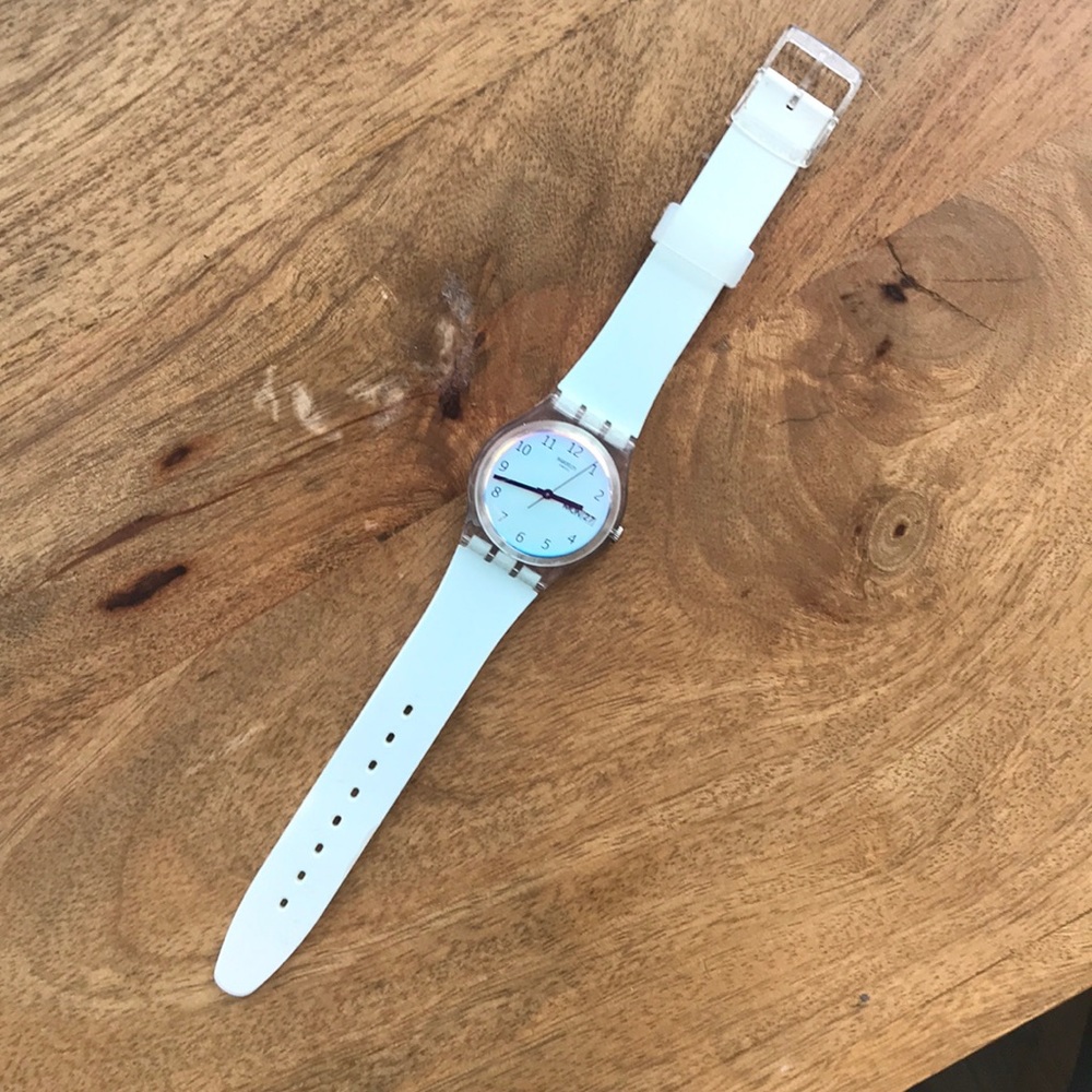 Sky blue ULTRACIEL swatch watch